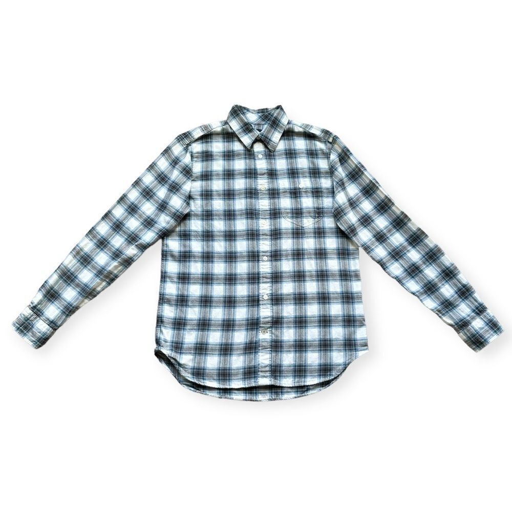 🔃Gap Men’s Blue Plaid Long Sleeve Button Down Shirt